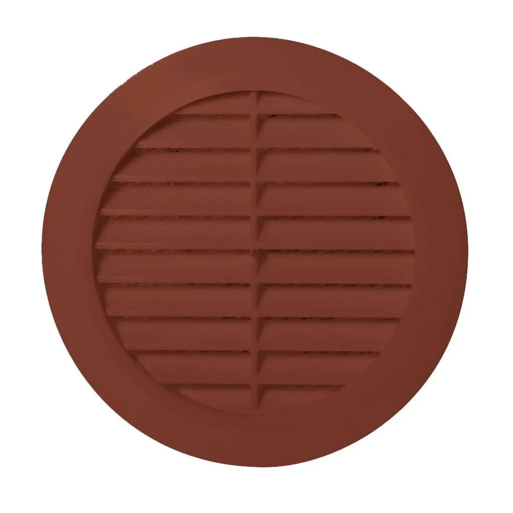 172868  - CLASSIC Series grille with anti insect net brown Ø100 - AWT