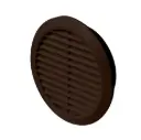 170548 - CLASSIC Series grille with anti-insect net and adjustable inlet brown Ø100-Ø150 - AWT