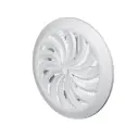 170550 - CLASSIC Series grille with anti-insect net and adjustable inlet Ø100-Ø150 white - AWT