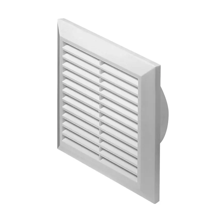 170577 - CLASSIC Series grille with anti-insect net, inlet 140x140 white - AWT  