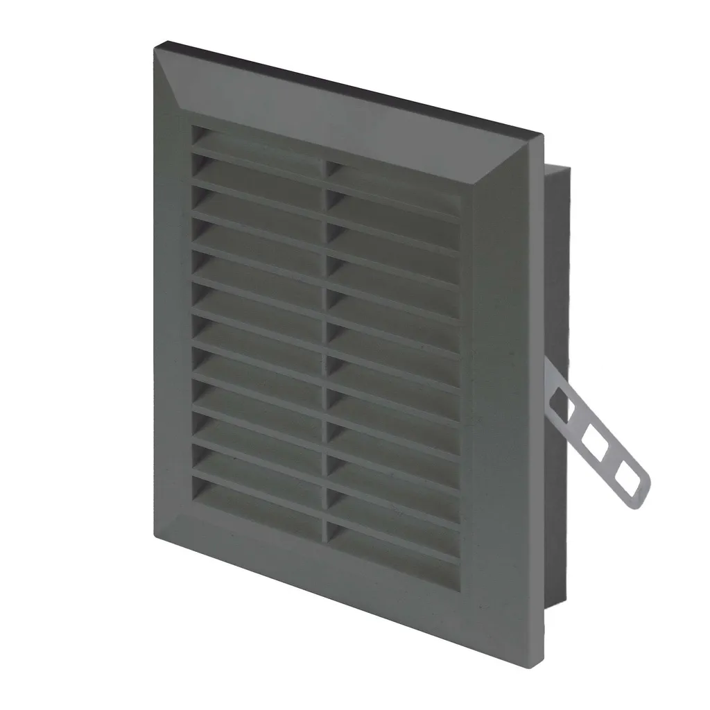 172803  - CLASSIC Series grille with anti-insect net and mounting brackets 110x140 dark grey - AWT