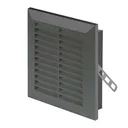 172803  - CLASSIC Series grille with anti-insect net and mounting brackets 110x140 dark grey - AWT