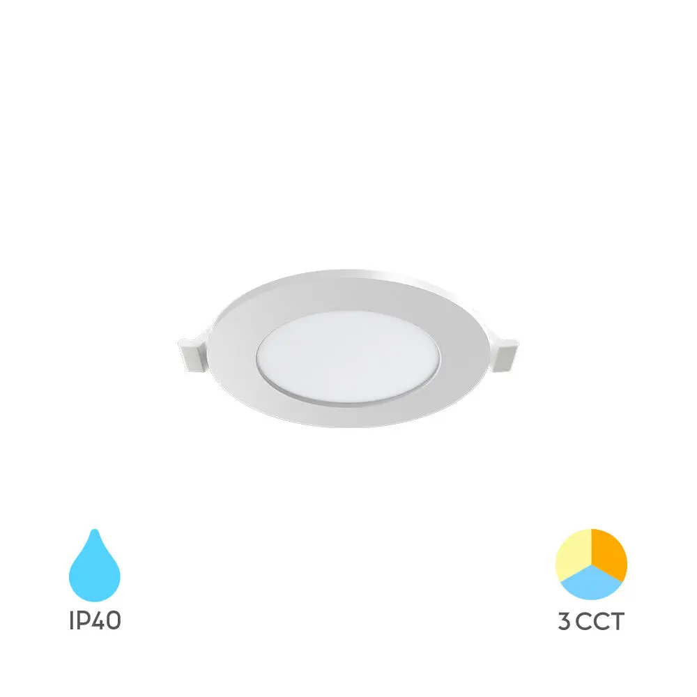 105108 - BRYSMDCRP3WRND3INCWHT3IN1LED PANEL