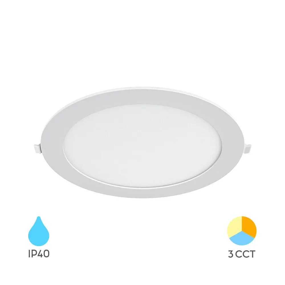105109-SMD-CRP-18W-RND-8INC-WHT-3IN1-LED PANEL- BRY