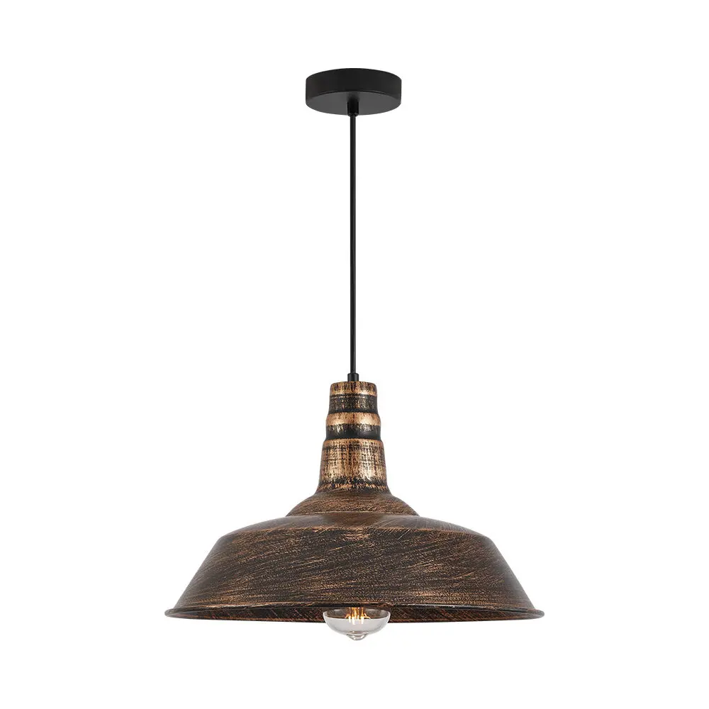 120486 - BRYP003R1H1xE27BRZPENDANT LIGHT