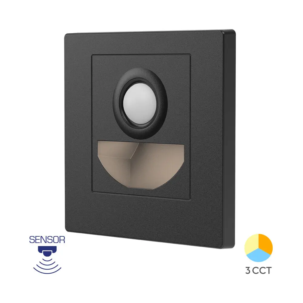 120260 - STEPBSSNS1,5W3IN1BLCSTEPLIGHT BRY