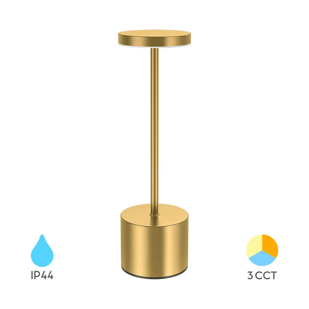 120304 - BRYLUXE1GLD3IN1RCHTABLE LAMP
