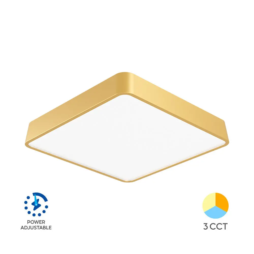 103375-BLADE-SS-SQR-GLD-36W-3IN1-CEILING LIGHT -BRY
