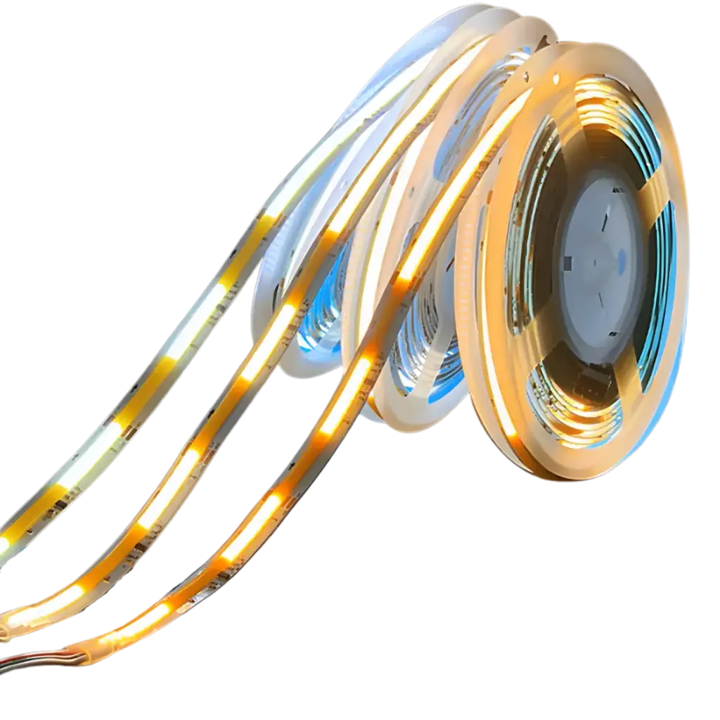 107441 - LED SPI COB Strip 24V, 12W/m, CRI>95, 4000K, 10 Meter Roll, 10cm Cut - LDL 