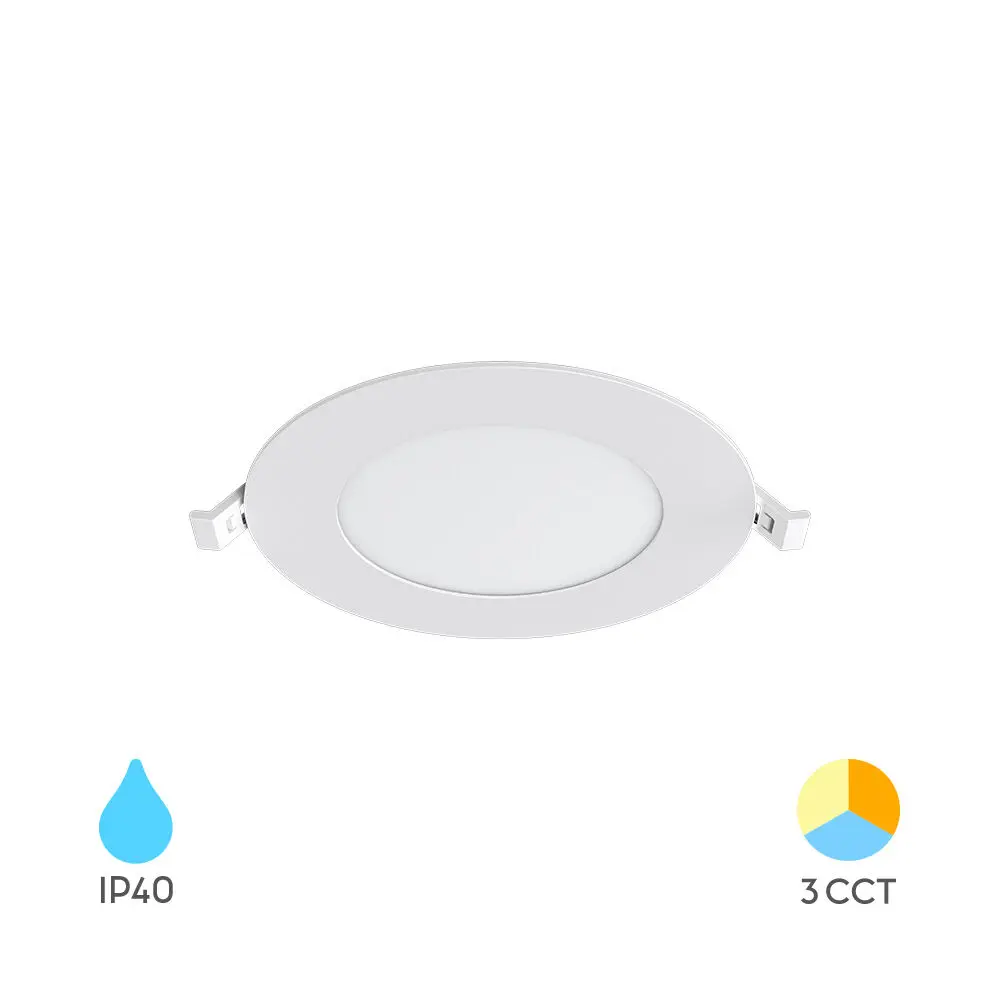 120330 - SMDCRP9WRND5INCWHT3IN1LED PANEL LIGHTBRY