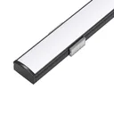 109020 - Profilé en aluminium de surface de 2 mètres pour bande LED à usages multiples Noir - LDL