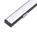 109021 - 1 meter Surface Aluminium Profiel voor LED Strip Multifunctioneel Gebruik Zwart - LDL