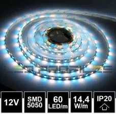 109053 - 5m LED PROFI strip 12V 14,4W SMD5050 60LED/m IP20 RGBW 4000K 2yw-LDP
