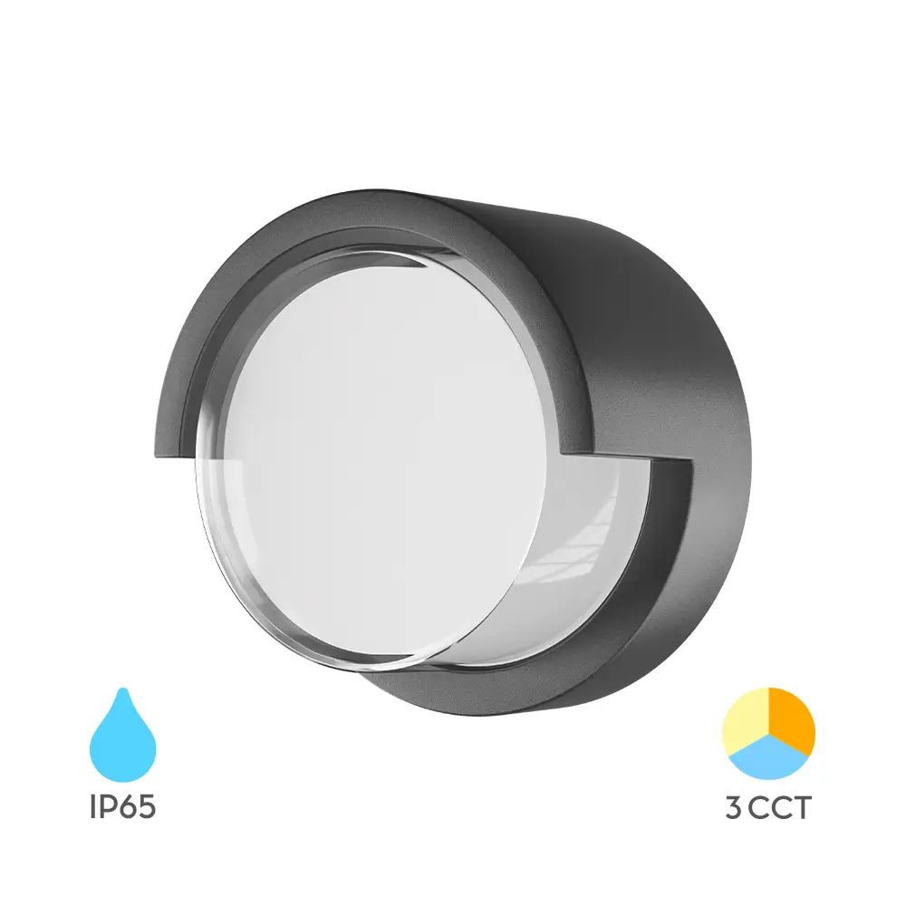 120194 - Outdoor Wall Fixture 15W 1450lm 3IN1 Dark Grey