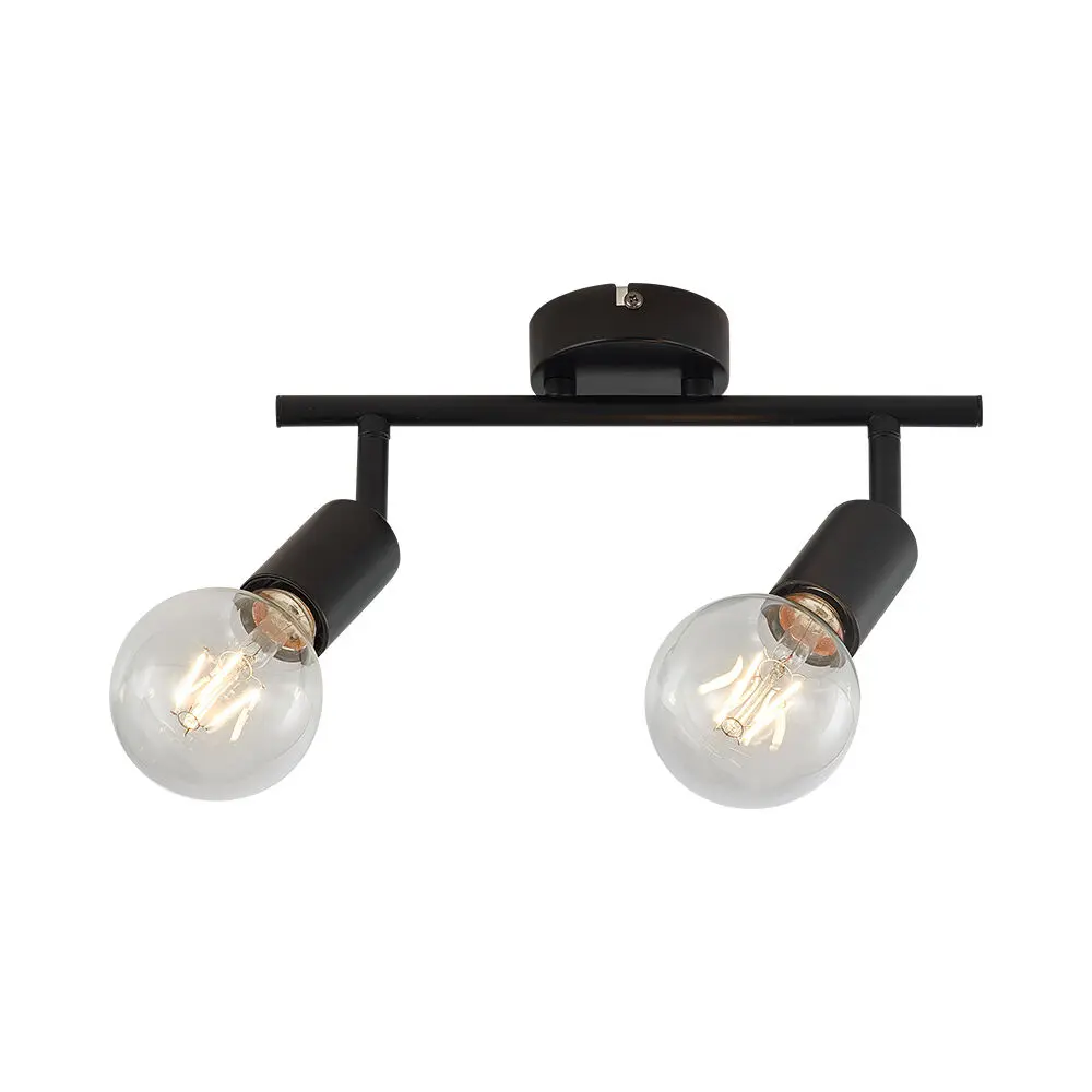 120460 - Ceiling Fixture 2xE27 Black