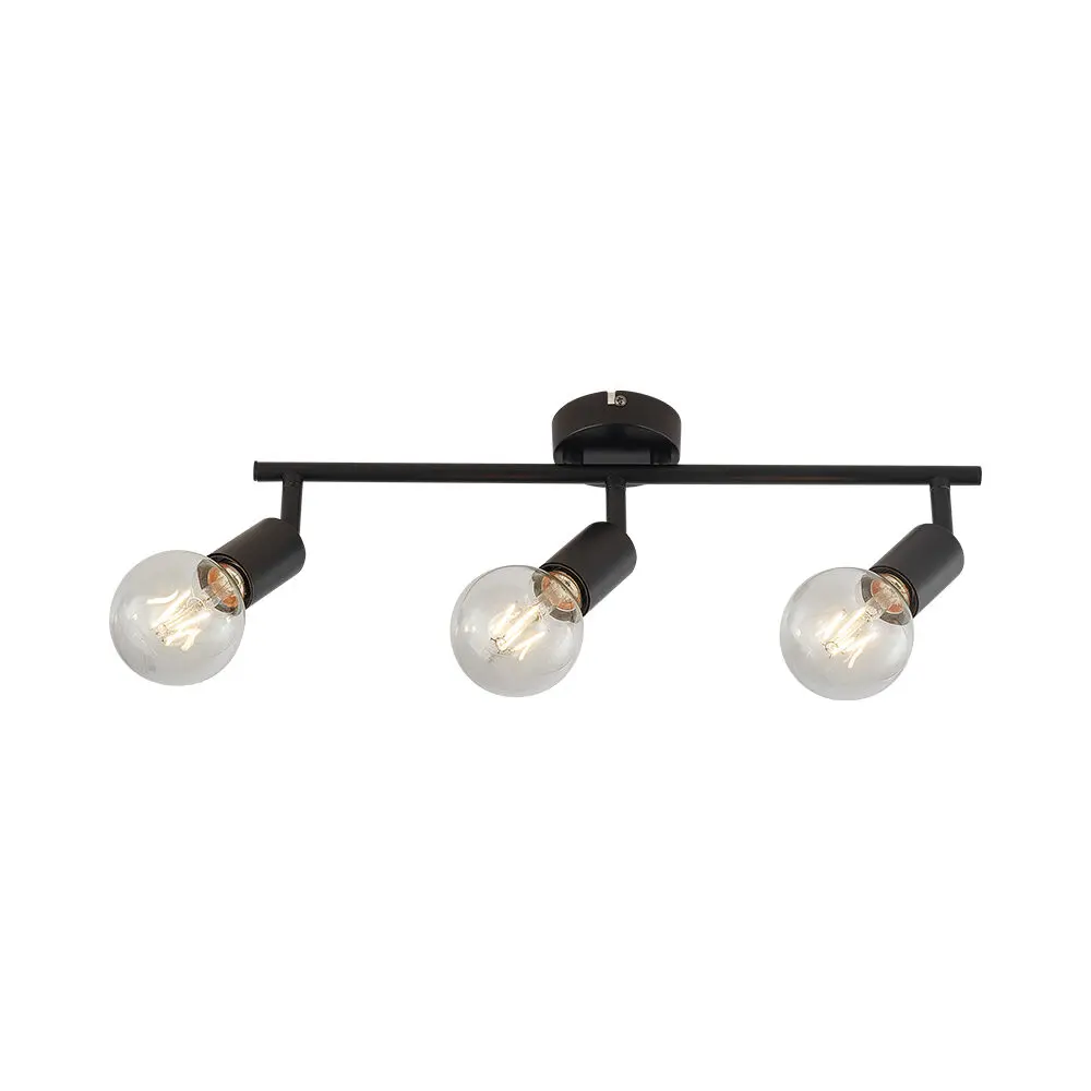 120461 - Ceiling Fixture 3xE27 Black