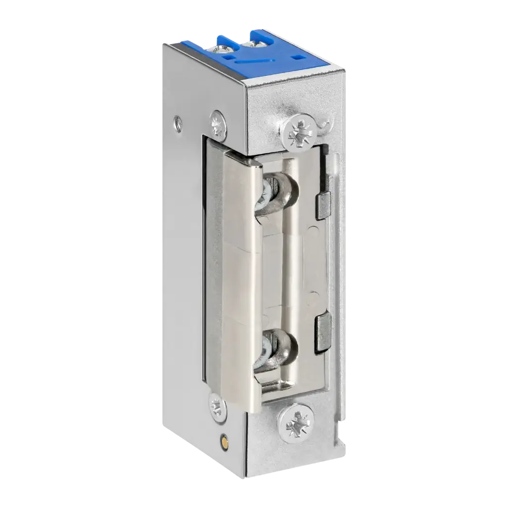 146421 - Symmetric electric strike without memory and lock, latch adjustment, low current coil, 280mA for 12VDC