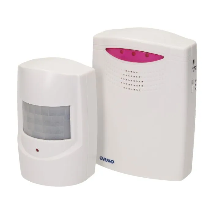140015-Wireless driveway alert system, IP44, range in open field: 120m, long battery life -ORN