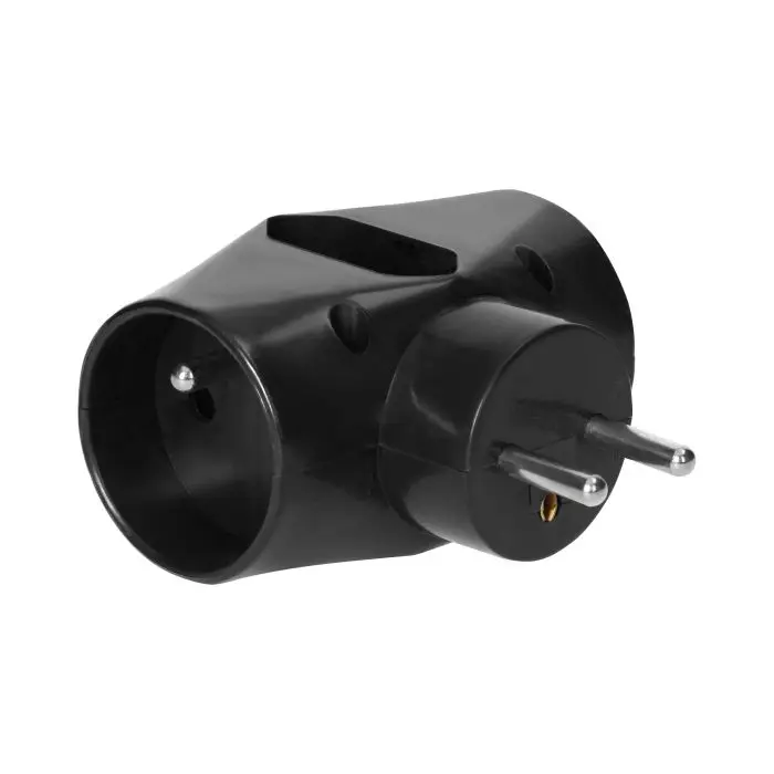 149221 - Triple splitter 2x2P+E 1x2P/II, black