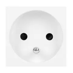 146535 - NOEN FR Socket module for furniture connection panel, French type, white