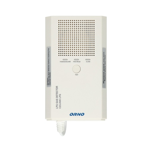 [ORNOR-DC-631] 140021 - LPG gas detector  230VAC, device uses a high-quality electrochemical sensor to achieve a high detection rate