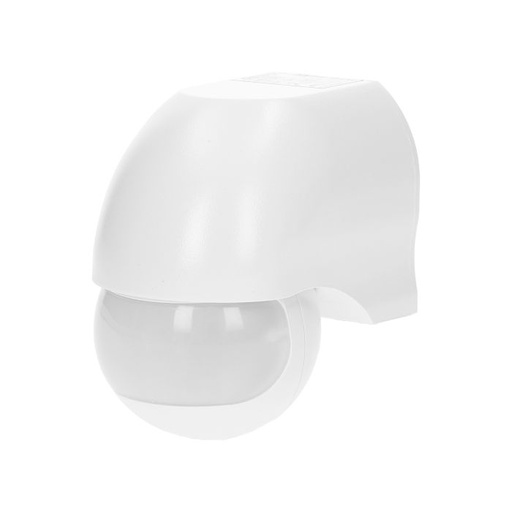 [ORNOR-CR-204/W] 140023 - Adjustable PIR motion sensor 180°, IP44 detection range 180 degree; rated load 1200W; protection rating IP44