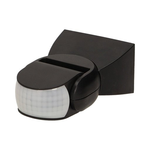 [ORNOR-CR-236/B] 140026 - Adjustable PIR motion sensor, IP65 detection range 180 degree, 12m; protection rating IP65; black