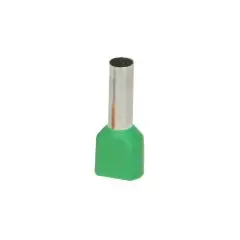 149616 - Insulated twin cable end terminal, max. section 6mm2, copper sleeve length: 14mm, 100 pcs.