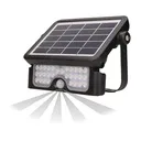 140045-LUX Projecteur solaire LED 5W avec détecteur de mouvement 500lm, IP65, 4000K, 2x1500mAh, noir-ORN