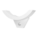 140050-SPINEL LED 10W, luminaire de jardin, blanc avec détecteur de mouvement 140st, 800lm, IP54, 4000K, IK10-ORN