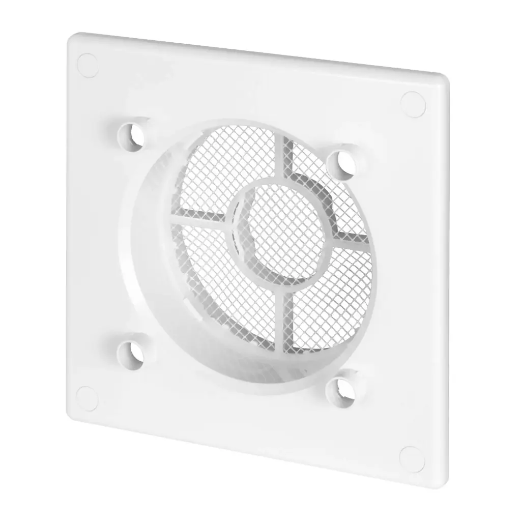 172156 - Frame for ventilation grille with Ø125 outlet 150x150 / Ø125 white