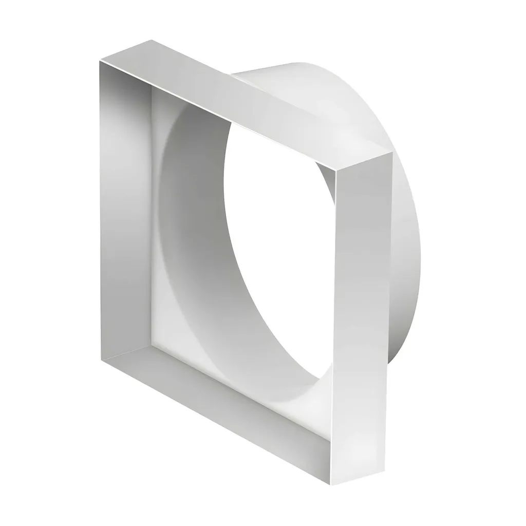 172368 - Flat to round duct connector (ø100/90x90) Ø100 white