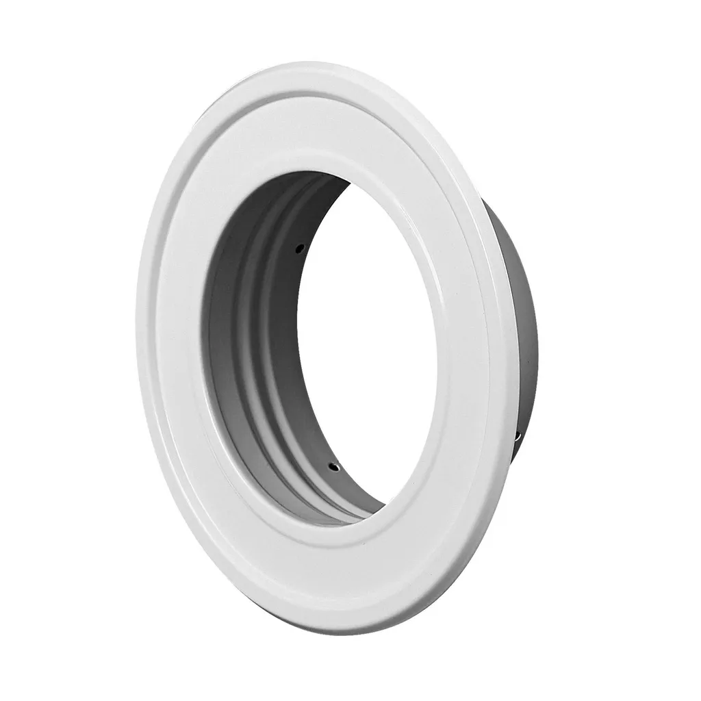 172580 - Steel sheet wall flange Ø100 white