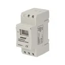 149045 - DIN rail digital timer 16 time programs; daily or weekly cycle; 12 or 24 hour mode; LCD screenORN