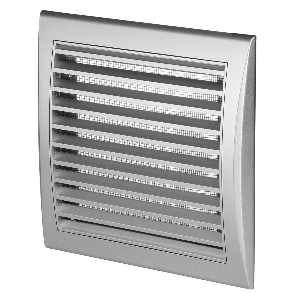 172688 - LUNA Series grille - with anti-insect net 138x138 satin