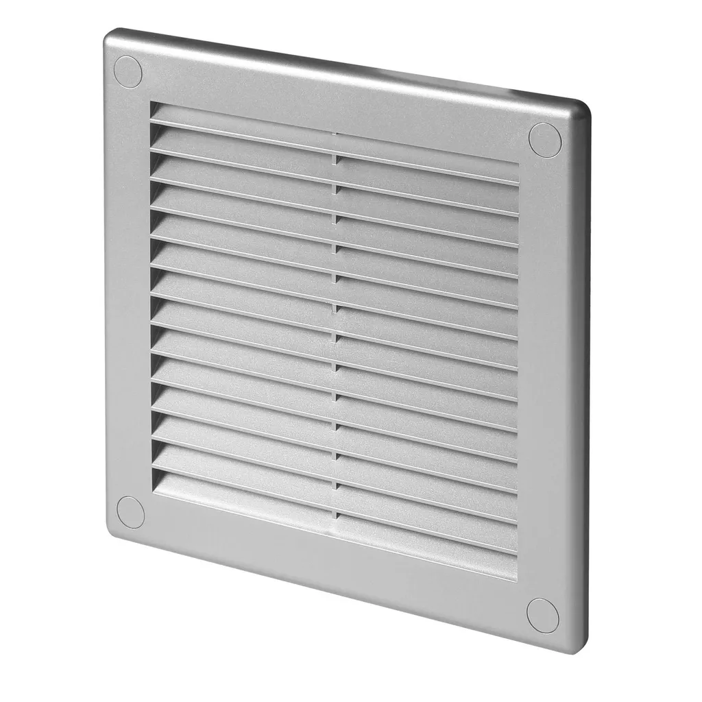 172754 - TRU Series grille - with anti-insect net 200x200 satin silver