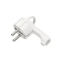 149188 -Fiche plate avec poignée, prise blanche : 2P+Z, 16A/250V AC, support confortable, ultra mince.-ORN