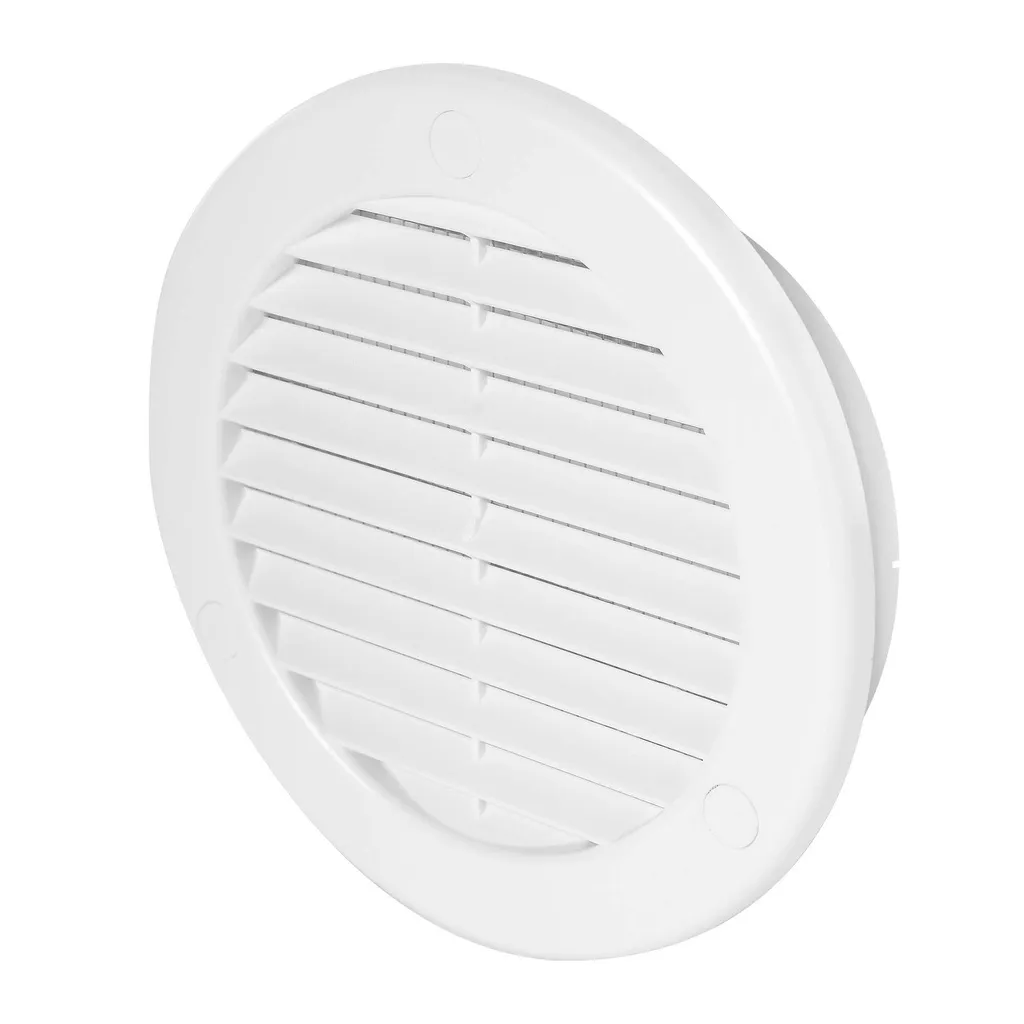 172789 - TRU Series grille - with a flange and anti-insect net Ø125 white