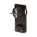 149191 - Flat plug with handle, black 230V / 50 Hz; 16A; equipped with grips, easy mounting; colour: blackORN