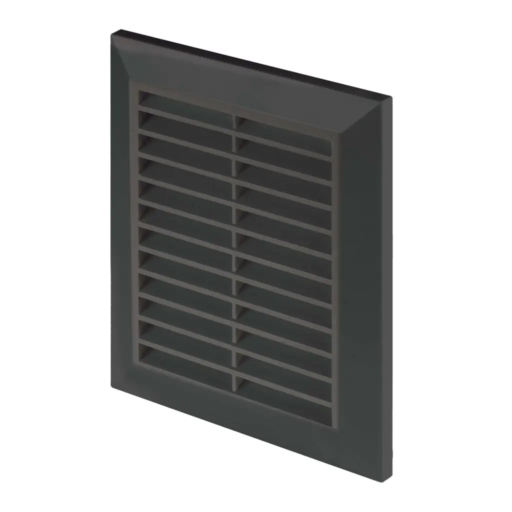 172809 - CLASSIC Series grille - with anti-insect net, without flange   110x140 black