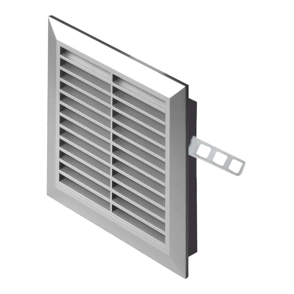 172815 - CLASSIC Series grille - with anti-insect net and mounting brackets 140x140 satin