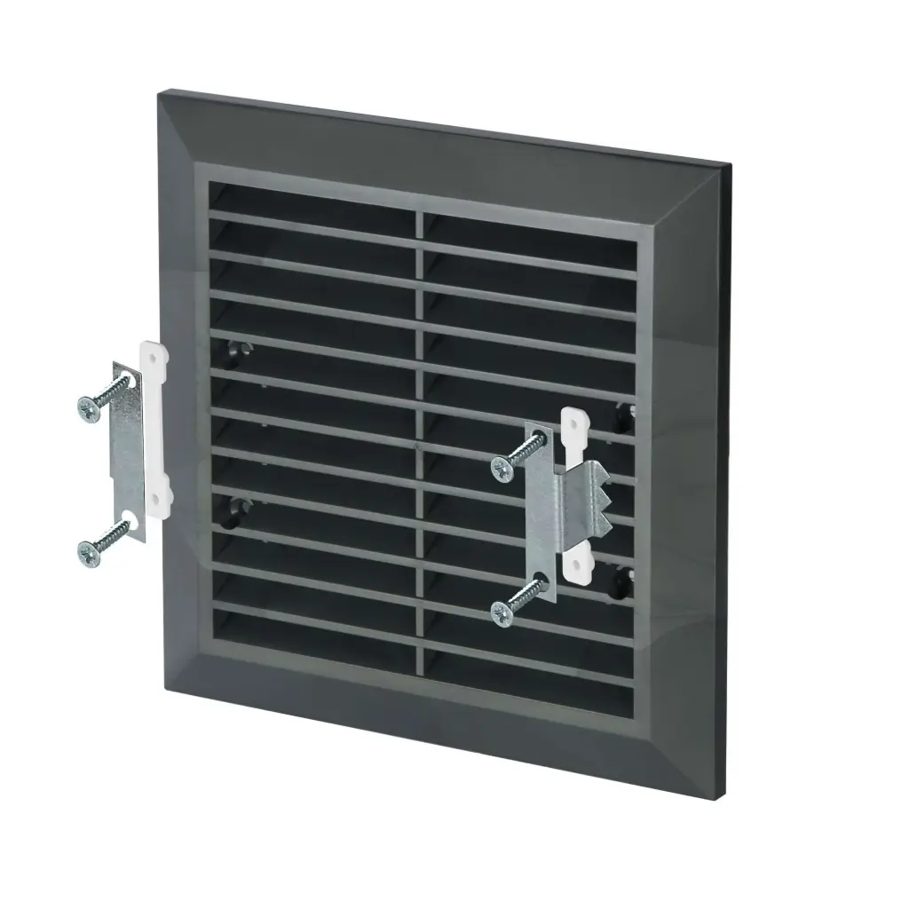 172818 - CLASSIC Series grille - with anti-insect net, without flange 140x140 graphite (pewter)