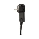 149195 - Flat plug with handle and cable, black 230V / 50 Hz; 16A; with 1,5m wire; colour: blackORN