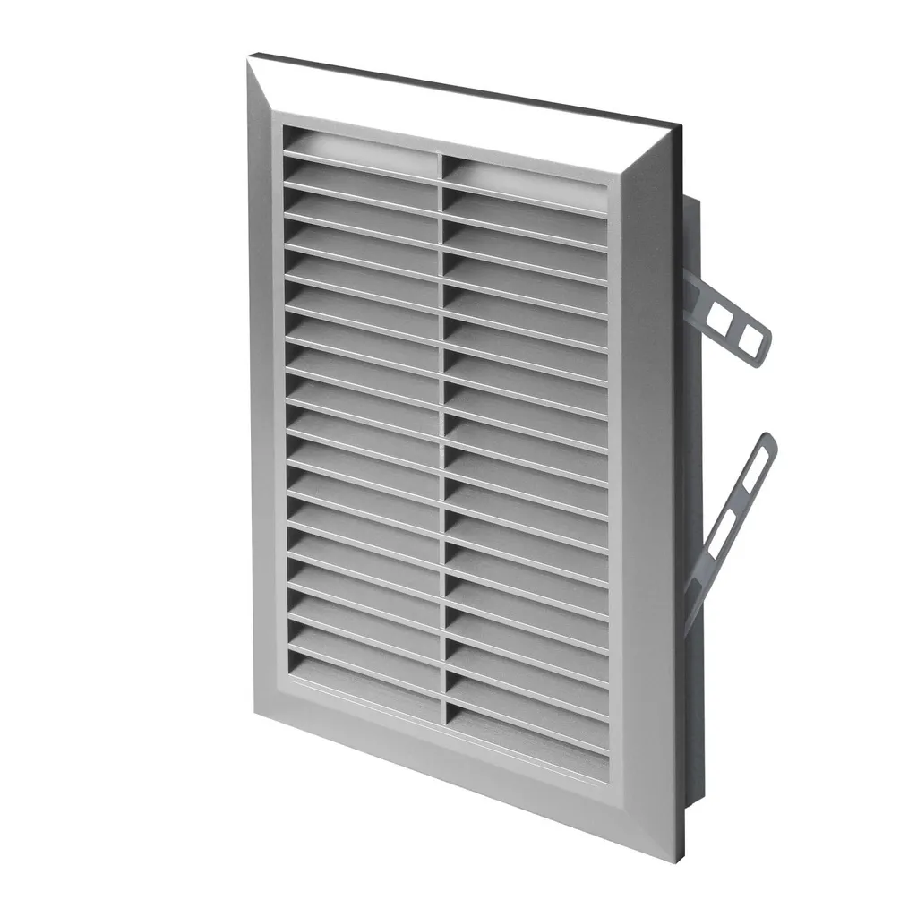 172841 - STYL Series grille - with anti-insect net and mounting brackets 140x210 satin