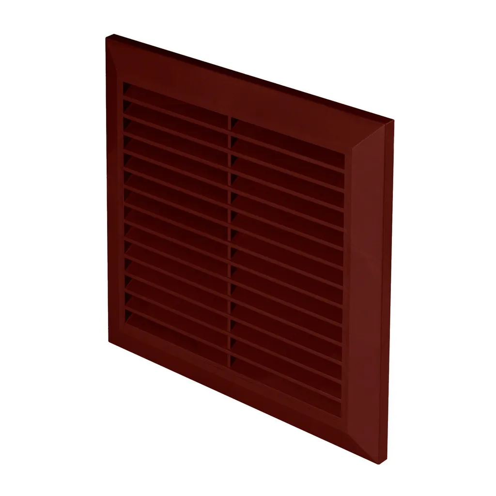 172848 - CLASSIC Series grille - with anti-insect net, inlet Ø150 170x170 brown