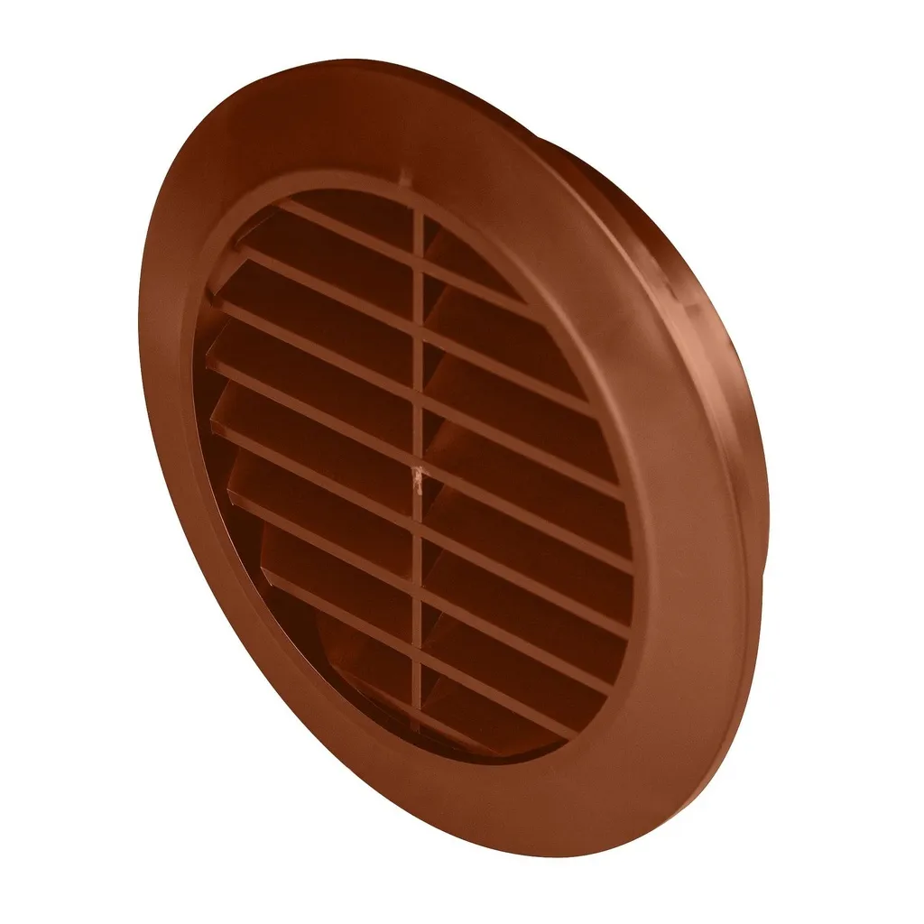 172859 - CLASSIC Ø Series grille - with anti-insect net Ø90 brown