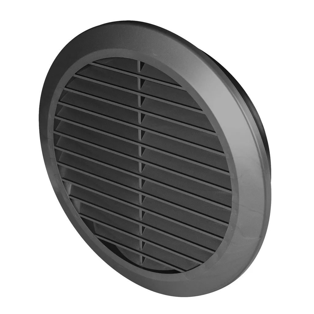 172865 - CLASSIC Ø Series grille - with anti-insect net   Ø150 graphite (pewter)
