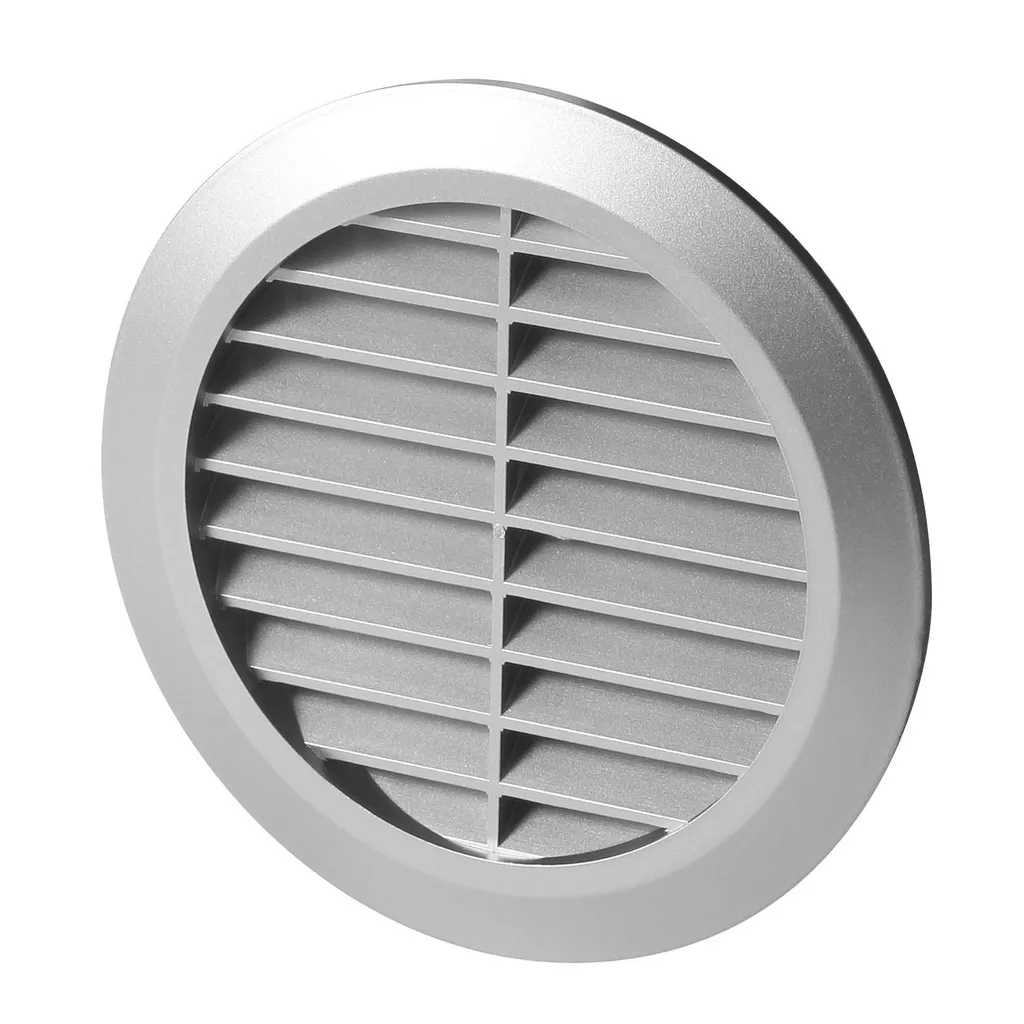 172881 - CLASSIC Ø Series grille - with anti-insect net and adjustable inlet  Ø100-150 satin
