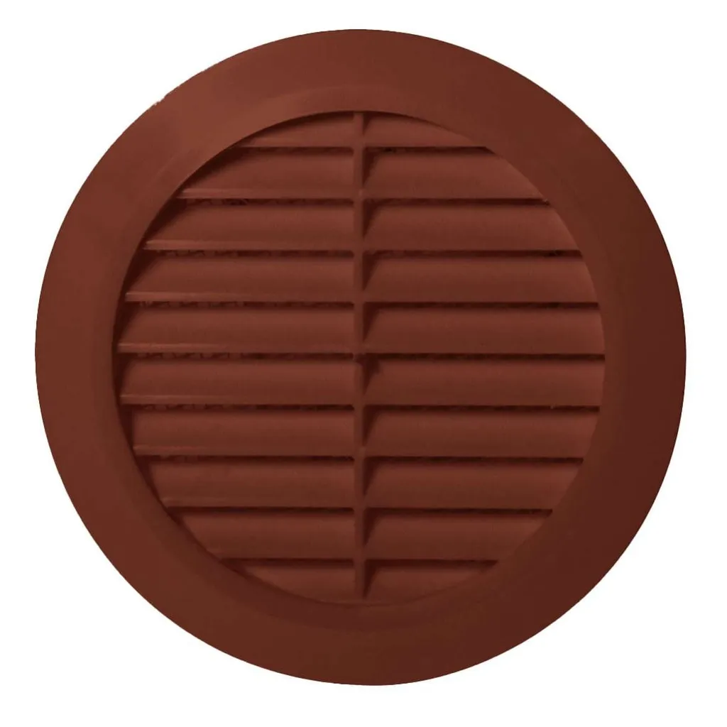 172883 - CLASSIC Ø Series grille - with anti-insect net Ø110 brown