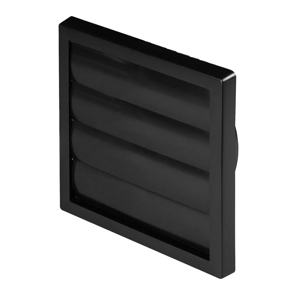 172912 - SPECJAL Series  grille - one-directional air supply grille, inlet Ø150   170x170 / Ø150 black